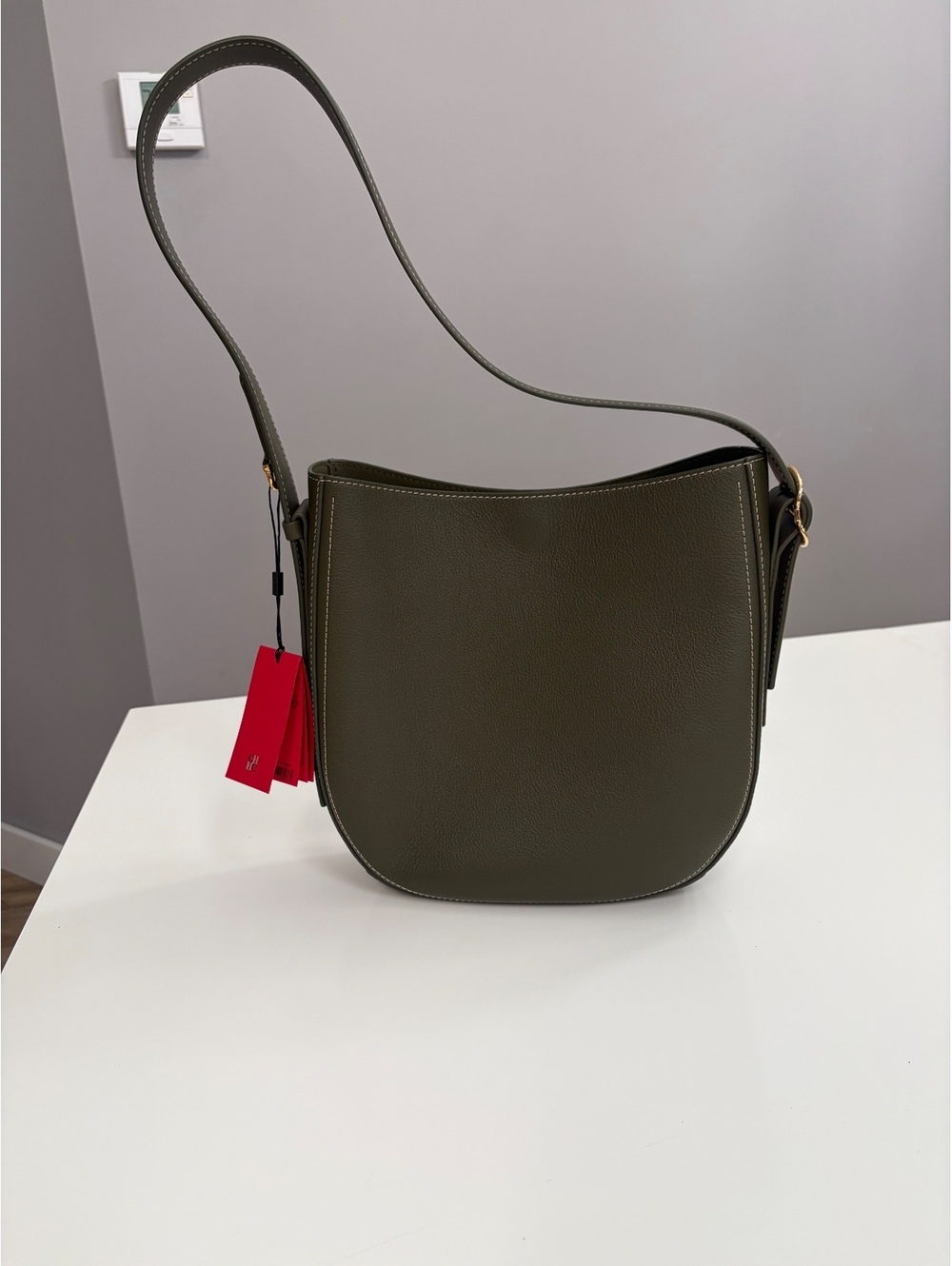 Carolina Herrera Green Saddle Bag NWT paid $1500 plus tax